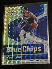 Obi Toppin - 2020-21 Panini Mosaic: Blue Chips Mosaic #10 New York Knicks