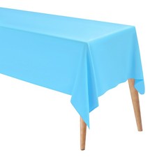 160x250cm Rectangle Tablecloth, Thickened Polyester Table Cloth Sky Blue