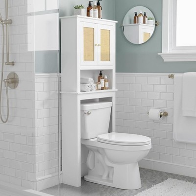 Over The Toilet Storage Cabinet, Behind Toilet Bathroom Organizer with