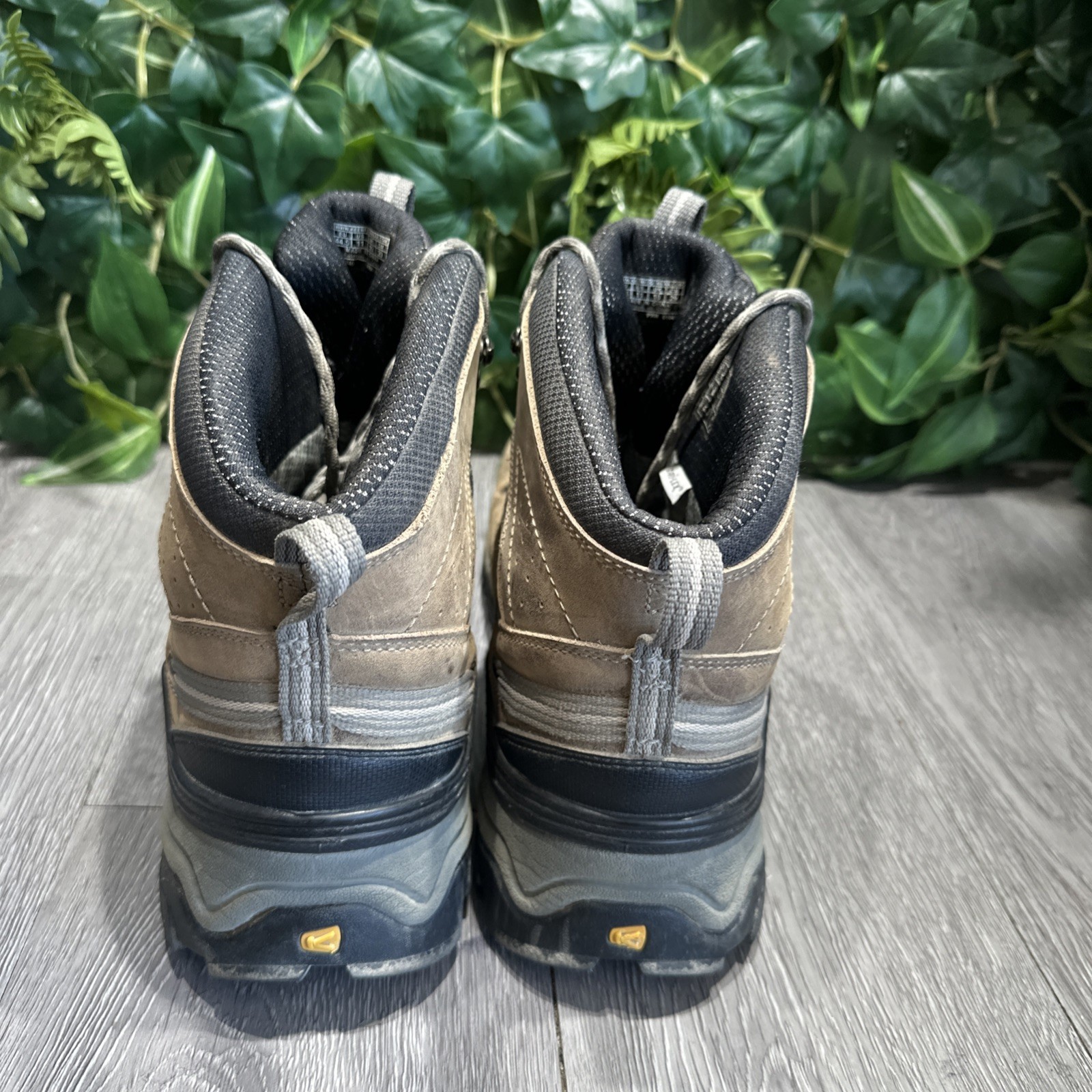 Stivali Keen Uomo Tg 11 Pelle Marrone Gesso Mid Dry Impermeabili 1002246