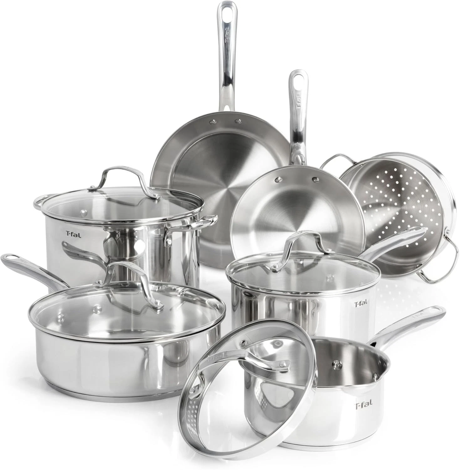 Stainless Steel Pots and Pans Set 11 Piece, Induction, Oven Broiler Safe 500F,
Opens in a new window
