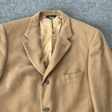 Brooks Brothers Blazer Men 44R Camel Hair 3 Button Sport Coat Jacket Vintage