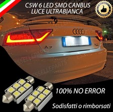LUCI TARGA LED AUDI A7 FINO AL 2011 CANBUS BIANCHI 100% NO ERROR