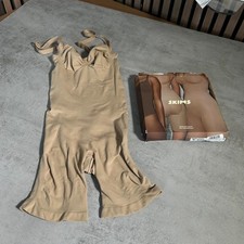 Skims Bodysuit Mid thigh Clay Medium Uk 10 Seamless sculpt New with box