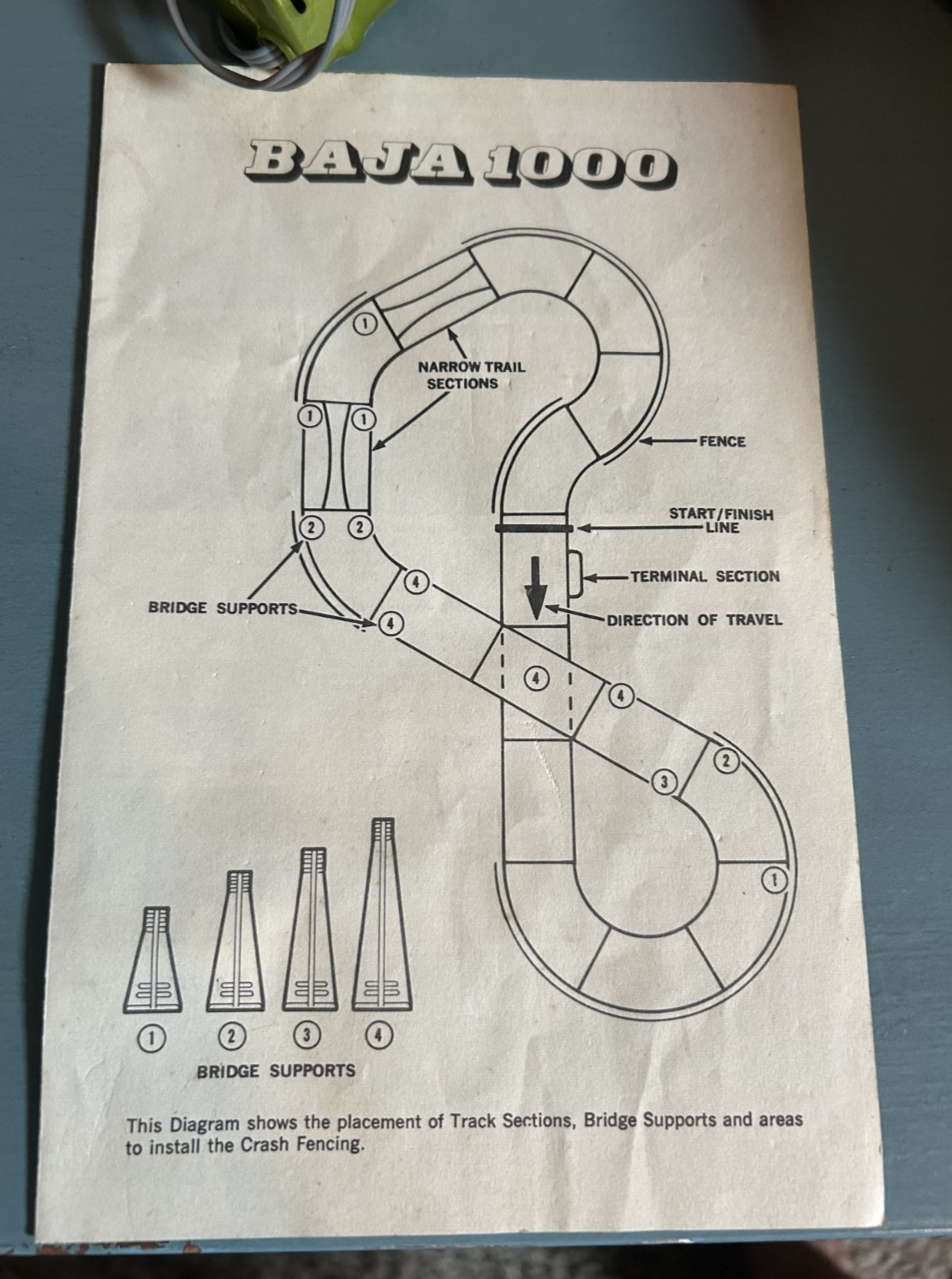 REVELL SLOT CAR RACE TRACK SET  BAJA 1000 DUNE BUGGY RACERS 1/32 SCALE