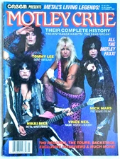 Creem Magazine Nov 1986 presents Motley Crue Metal's Living Legends Near Mint Q2