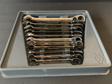 Snap-on Blue-point 12pc Metric Reversible Ratchet Wrench Set 8-19mm Boerm 4 New