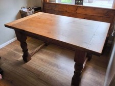 Vintage Solid Pine 5ft 150cm Farmhouse Kitchen Dining Table