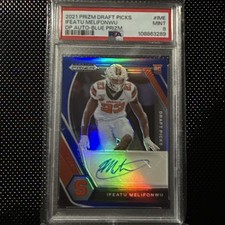 2021 Prizm Draft Picks Ifeatu Melifonwu Blue Prizm Auto /149 Orange Lion Dolphin