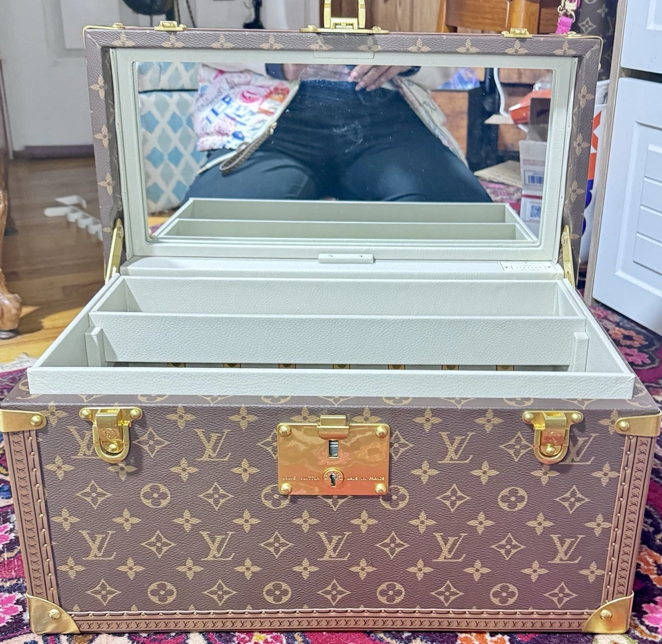 Louis Vuitton Boite Bouteilles Brown Monogram Vanity Makeup Trunk Case - Image 4 of 4