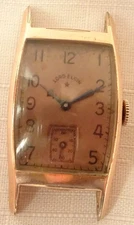 Lord Elgin Wristwatch 19J Running 671 Antique Men's 14K Gold Filled Serviced