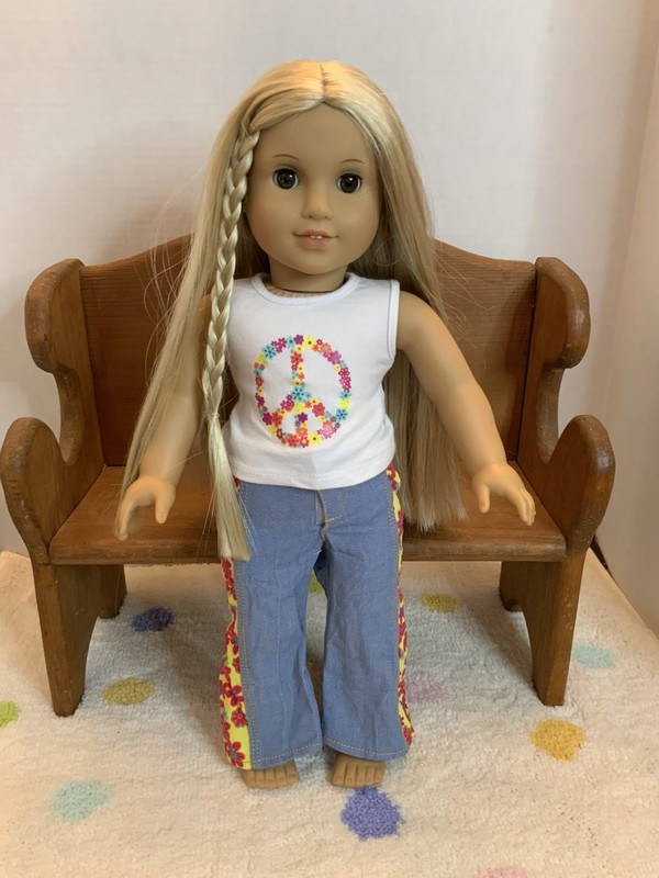 American Girl Julie Albright Doll With Original Meet Outfit In Excellent Cond