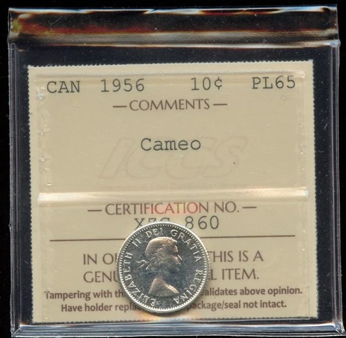 1956 Canada 10 Cents — photo from the most recent tracked eBay sale