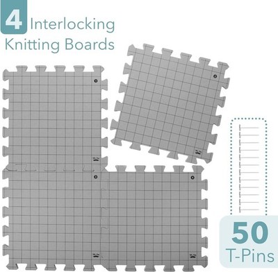 - Interlocking Blocking Mats, 12 x12 , 4 Pack, Blocking Mats for Knitting & C...