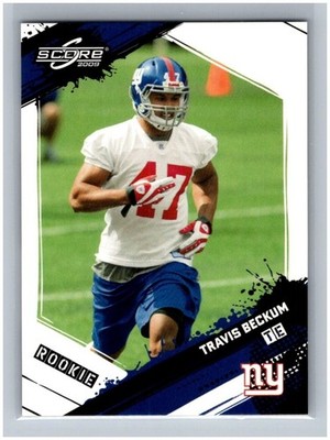 2009 Score Travis Beckum RC #397 Rookie Card NFL New York Giants Panini Donruss