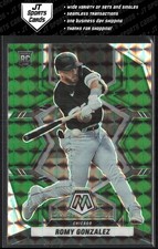 2022 Panini Mosaic Romy Gonzalez 214 RC Green Mosaic Prizm Boston Red Sox