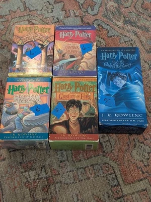 Harry Potter Audio Books Cassette Tapes J.K. Rowling Years 1-5 - Image 1 of 2