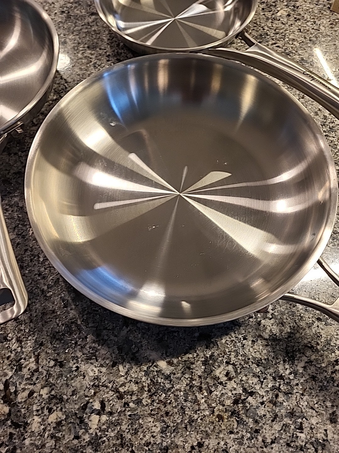 Set Of 3 Brand New  Chef mate Stainless Steel Frying Pans