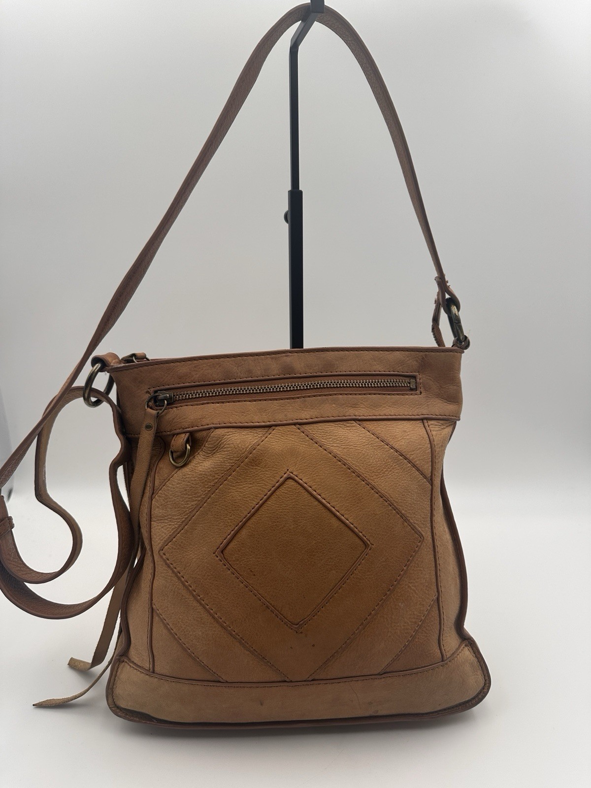 LUCKY BRAND Baldwin Patchwork  Soft Brown Leather… - image 2