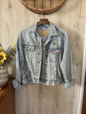 Women's Oversized Denim Jacket H&M Light Blue