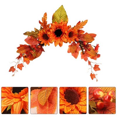 Halloween-Girlande Herbstdeko Hängende Blumentürkranz Wanddekoration