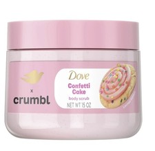 Dove Crumbl Exfoliating Body Scrub Confetti Cake, 15 oz-2pack