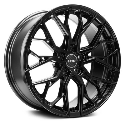 F1R FS3 Wheels 19x9.5 (38, 5x112, 66.56) Black Rims Set of 4