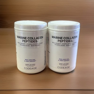 (2)Codeage Marine Collagen Peptides Powder Unflavored-Hair, Skin, Nails, & Joint
