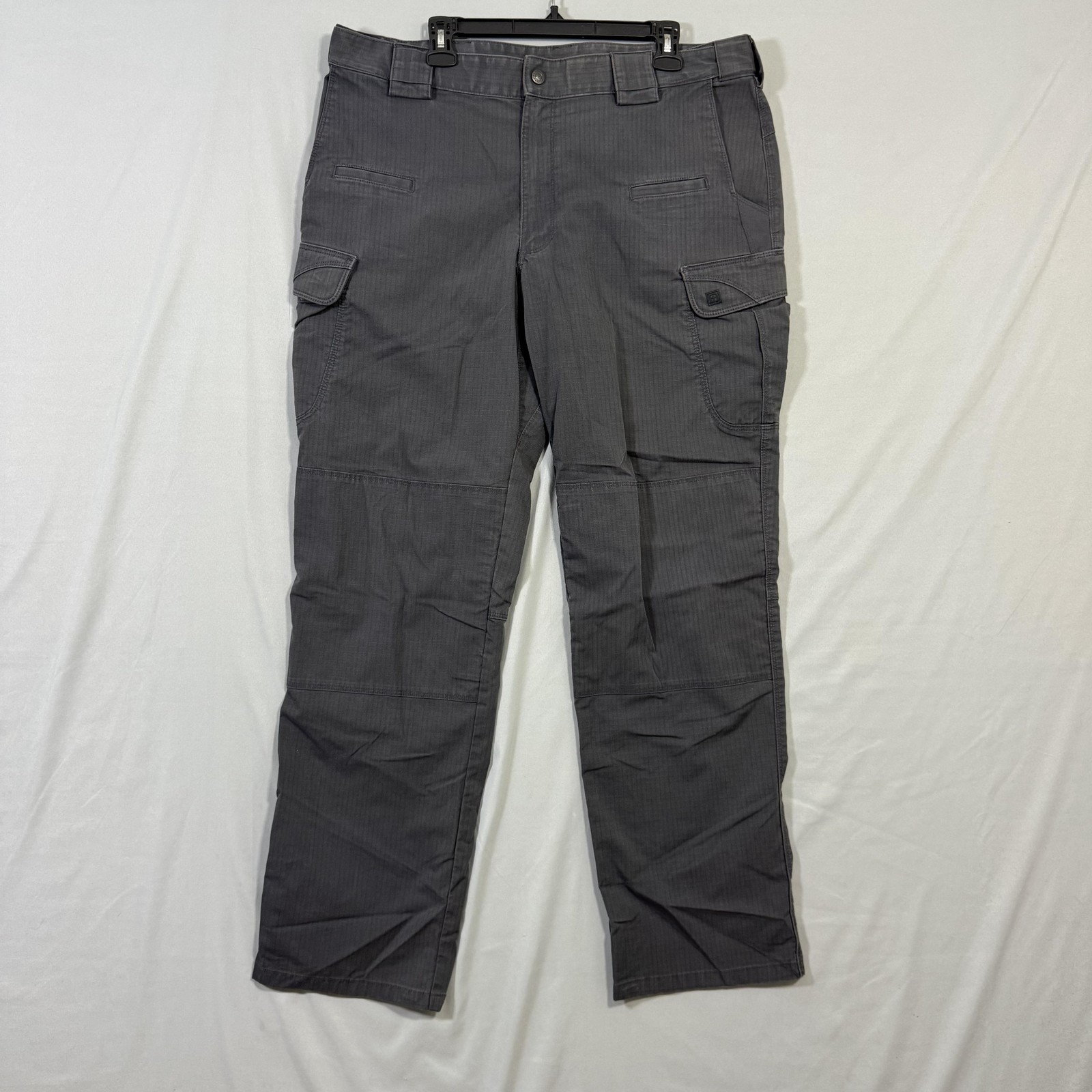 5.11 Tactical Pants Mens 38x34 Gray Ripstop Cargo Workwear Reinforced Knees