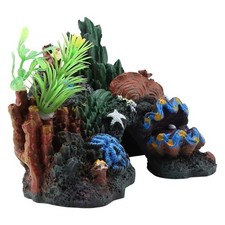 Colorful Artificial Resin Coral Cave Decor for Marine Fish Tank Aquarium