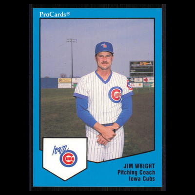 Jim Wright #1697 1989 ProCards Minor League Team Sets Iowa Cubs Baseball Card NM