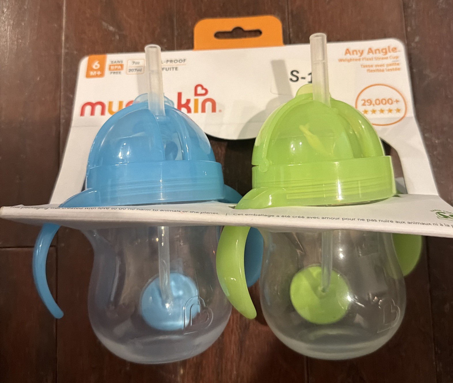 Munchkin &lrm;Any Angle 17349 Weighted Flexi Straw Cup 7-Ounce