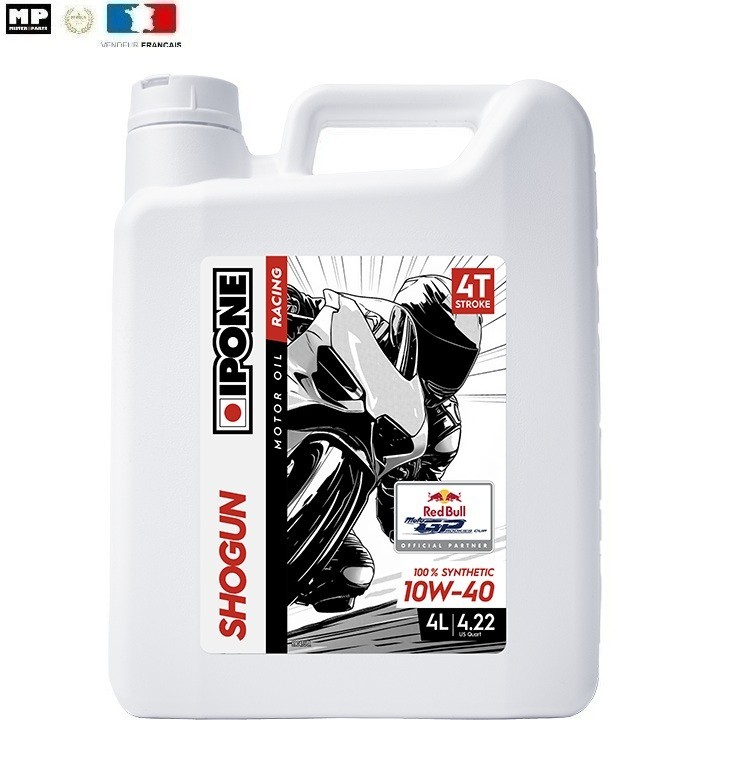 Huile Moteur 4T IPONE SHOGUN 10W40 pour l'entretien de votre moto