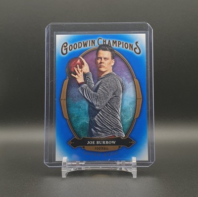 Joe Burrow Rookie 2020 Upper Deck Goodwin Champions Royal Blue #41 