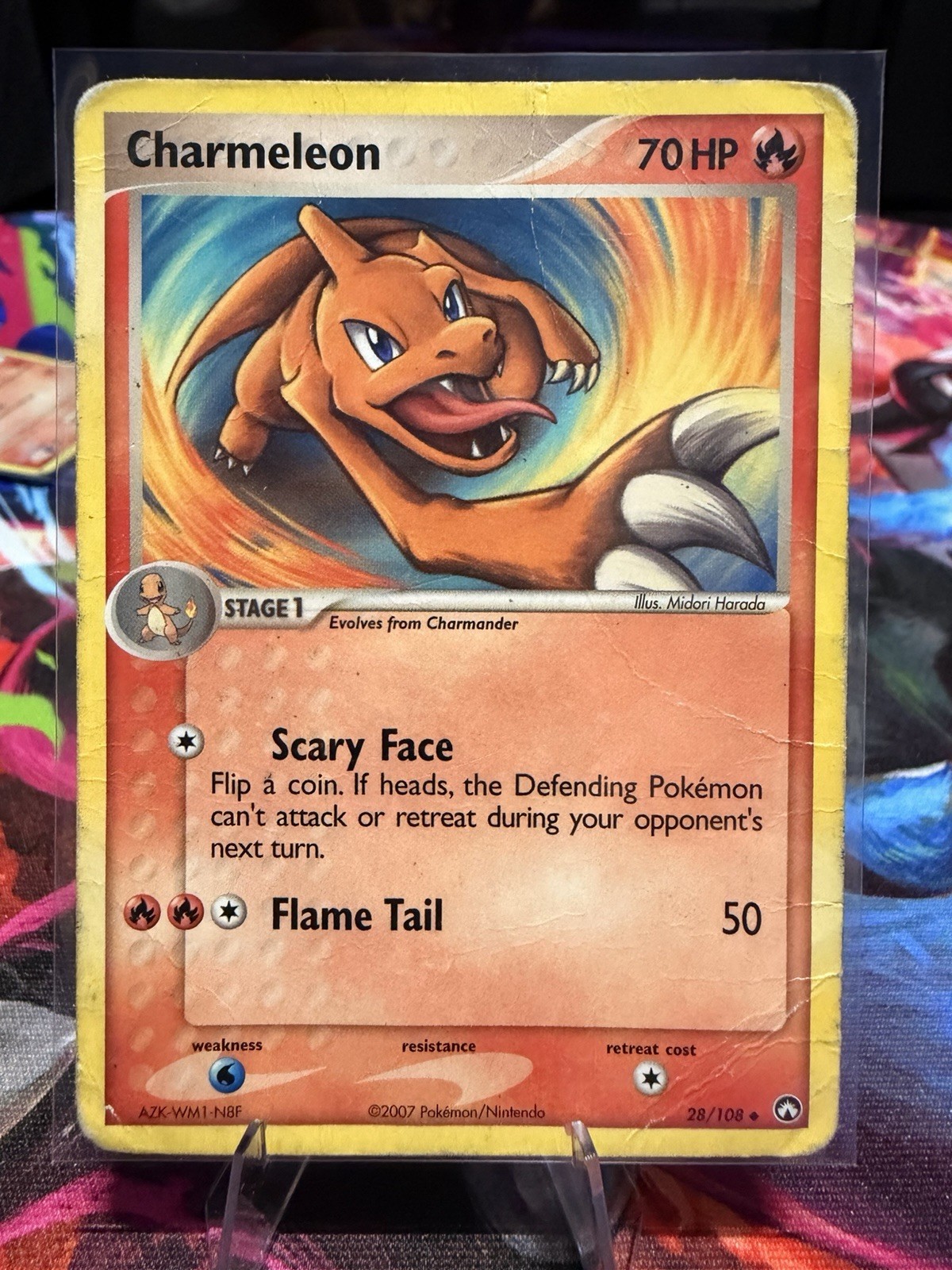 Pokémon Charmeleon 70HP Power Keepers 28/108 Uncommon Regular Flame Tail Card