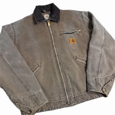 Vintage Carhartt Chestnut Detroit Jacket Blanket Lined Size XL Rare