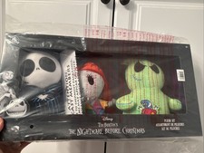 Disney Tim Burton's The Nightmare Before Christmas Plush Set, Jack, Sally, Oogie