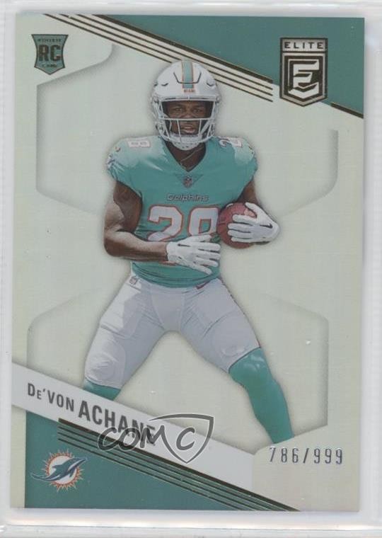 2023 Panini Donruss Elite Rookies 786/999 De'Von Achane #132 12eq