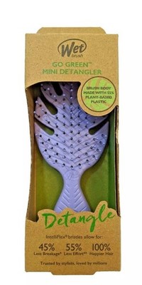 Wet Hair Brush Go Green Mini Detangler -  Purple - Small NIB