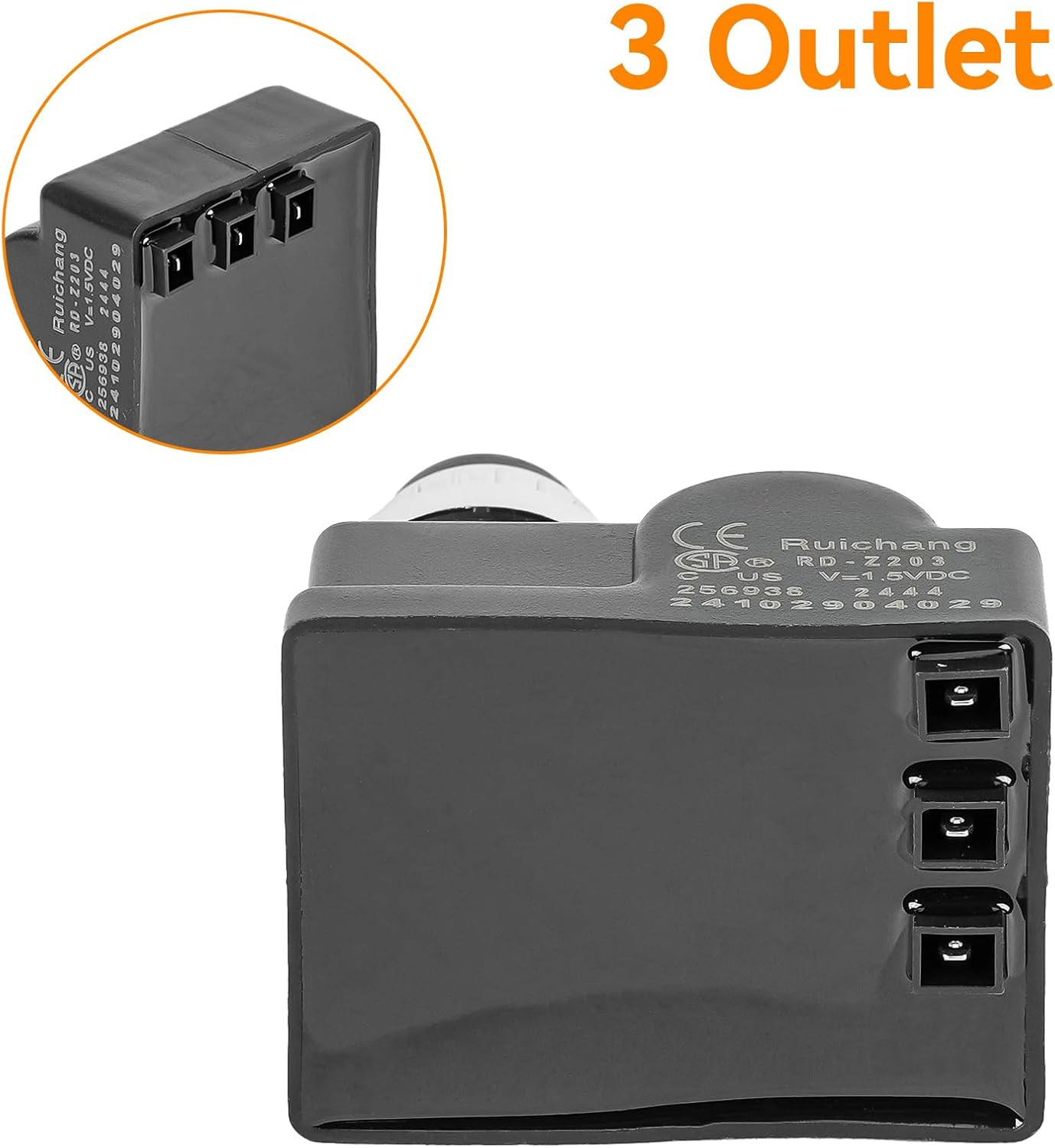 3 Male Outlet Spark Generator AA Battery Push Button Ignitor Igniter Replacement