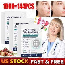 Curalona Microneedle Patches 144pcs, Skin Tag Wart Acne Remover Patches 1-3Box