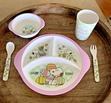 Peanuts Snoopy Easter Beagle 5 Piece Melamine...