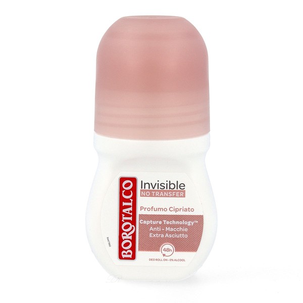 Borotalco Roberts Invisible No Transfer Profumo Cipriato Chypre Deo Roller 50 Ml-image