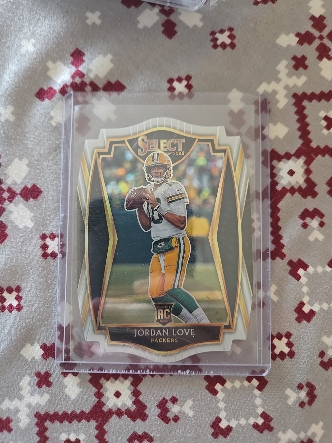 2020 Panini Select - Premier Level Jordan Love #147 White Prizm Die-Cut (RC)