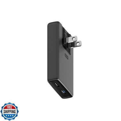 #ad Nomad 65w Slim Power Adapter Carbide Flat Wall Charger with Dual $80.00