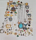 Vintage Costume Jewelry Lot Mixed Necklaces Bracelets Earrings =6