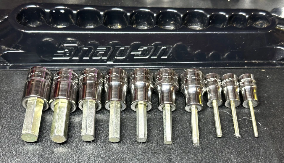 SNAP ON  210EFTAMY  10-Pc Mixed Drive Metric Hex Bit Socket Set (2-10 mm)  USA - Image 2 of 4