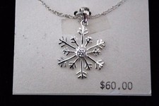 Sterling Silver Snowflakes Pendant  