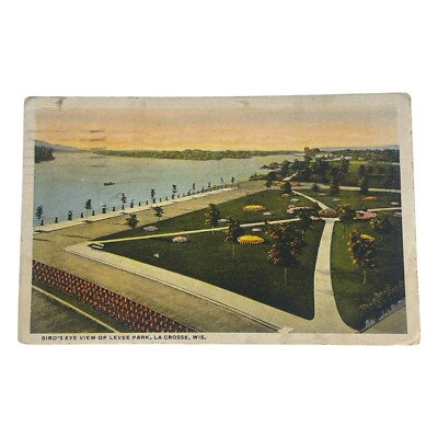 Levee Park La Crosse WI Wisconson Posted 1921 Postcard