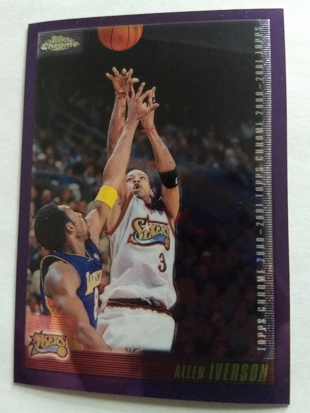 ALLEN IVERSON, 2000-01 TOPPS CHROME #93 w/ KOBE